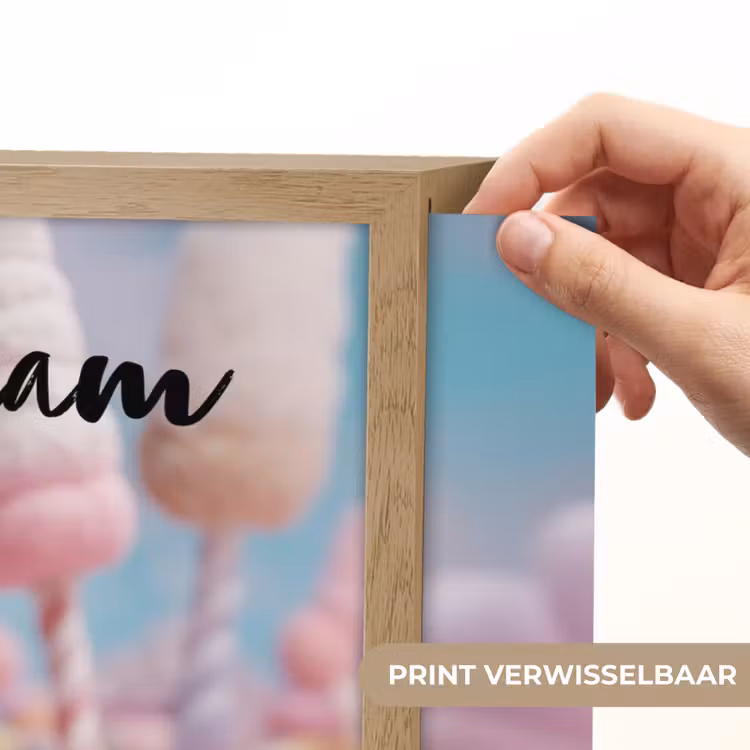 Monster - Pastel - Roze - Snoep Light Box met batterij (Wandlamp kind) middel -USP_websiteprintNL