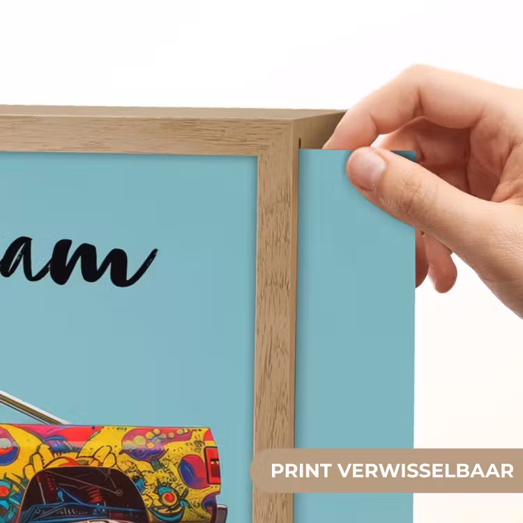 Monstertruck - Graffiti - Jongens - Auto Light Box met batterij (Wandlamp kind) middel -USP_websiteprintNL