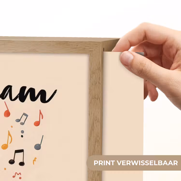 Muis - Saxofoon - Muzieknoten Light Box met batterij (Wandlamp kind) middel -USP_websiteprintNL