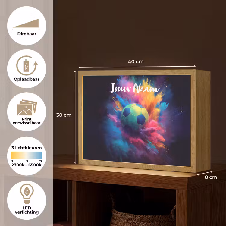 Neon - Bal - Kleurrijk Light Box met batterij (Wandlamp kind) middel -USP_websiteoverzichtNL