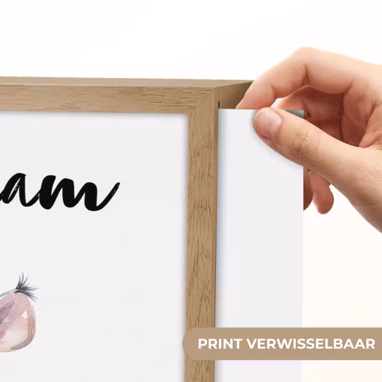 Neushoorn - Baby dier - Dieren Light Box met batterij (Wandlamp kind) middel -USP_websiteprintNL