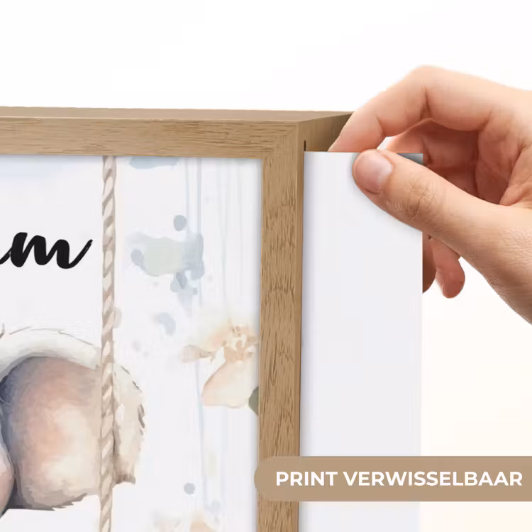 Olifant - Dier - Kinderen Light Box met batterij (Wandlamp kind) middel -USP_websiteprintNL