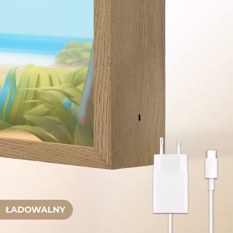Olifant - Strand - Dieren - Meisjes - Kind Light Box met batterij (Wandlamp kind) middel -USP_websiteoplaadbaarNL