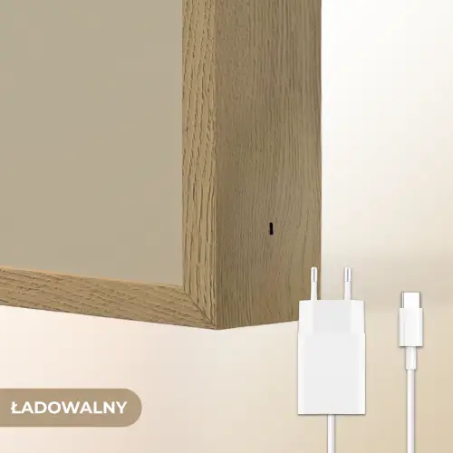 Olifant - Witte bloemen - Kindvriendelijk Light Box met batterij (Wandlamp kind) middel -USP_websiteoplaadbaarNL