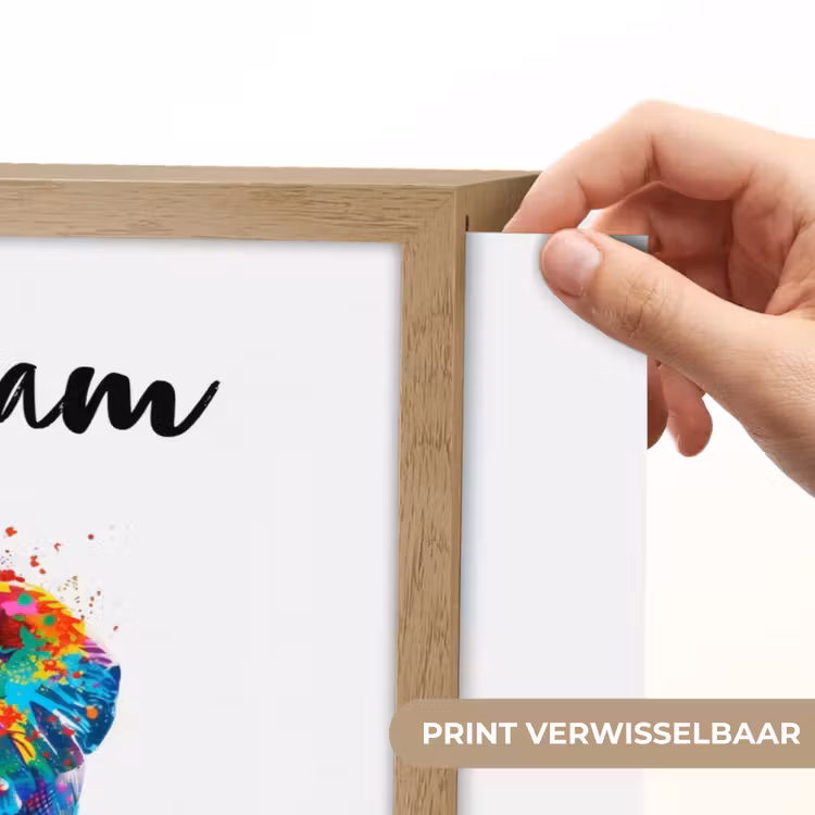 Olifanten - Dieren - Verf - Kleurrijk Light Box met batterij (Wandlamp kind) middel -USP_websiteprintNL