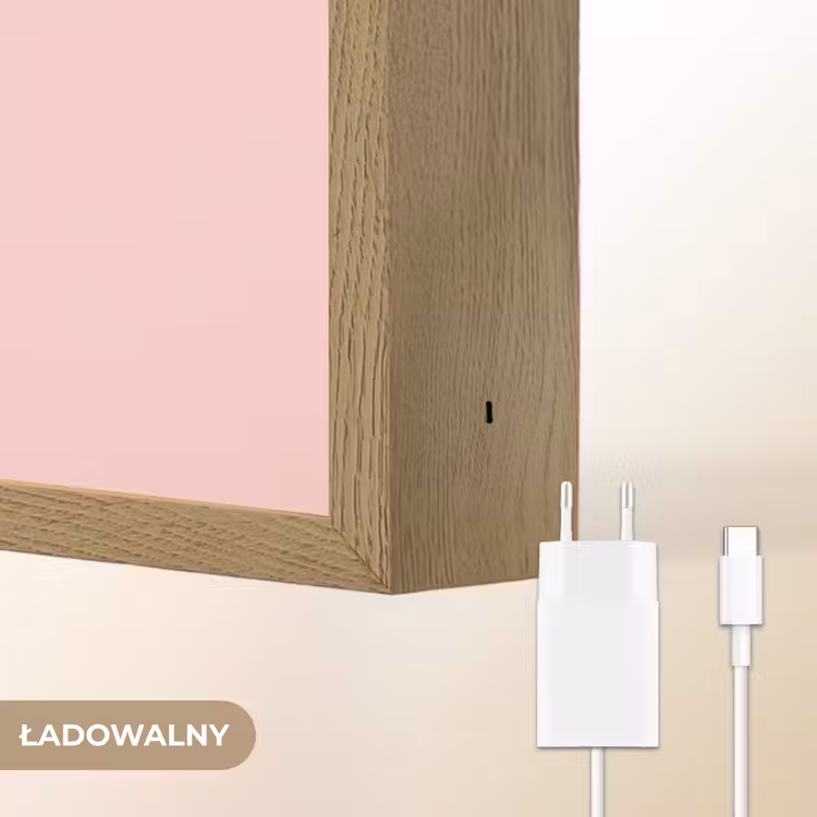 Otters - Glimlach - Bruin Light Box met batterij (Wandlamp kind) middel -USP_websiteoplaadbaarNL