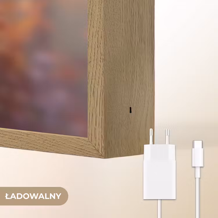 Paard - Bloemen - Natuur - Paars - Dieren Light Box met batterij (Wandlamp kind) middel -USP_websiteoplaadbaarNL