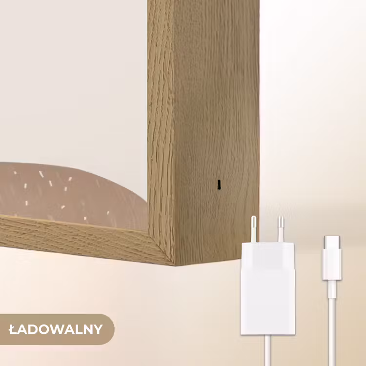 Paard - Dier - Pastel kleuren - Paarden Light Box met batterij (Wandlamp kind) middel -USP_websiteoplaadbaarNL