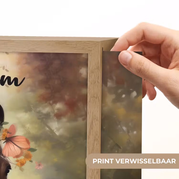 Paard - Dieren - Bloemen - Bos - Vlinder Light Box met batterij (Wandlamp kind) middel -USP_websiteprintNL