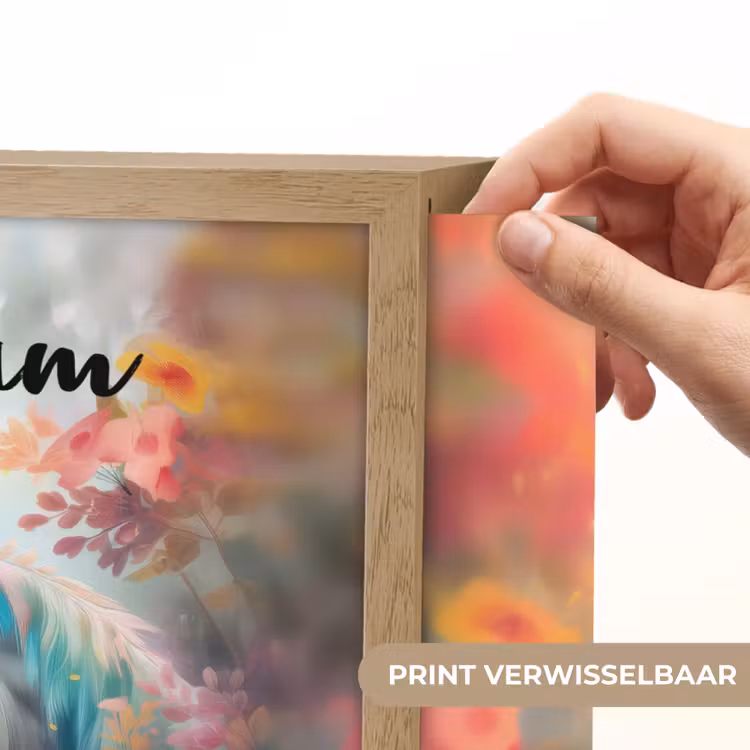 Paard - Natuur - Bloemen - Dieren - Bos Light Box met batterij (Wandlamp kind) middel -USP_websiteprintNL