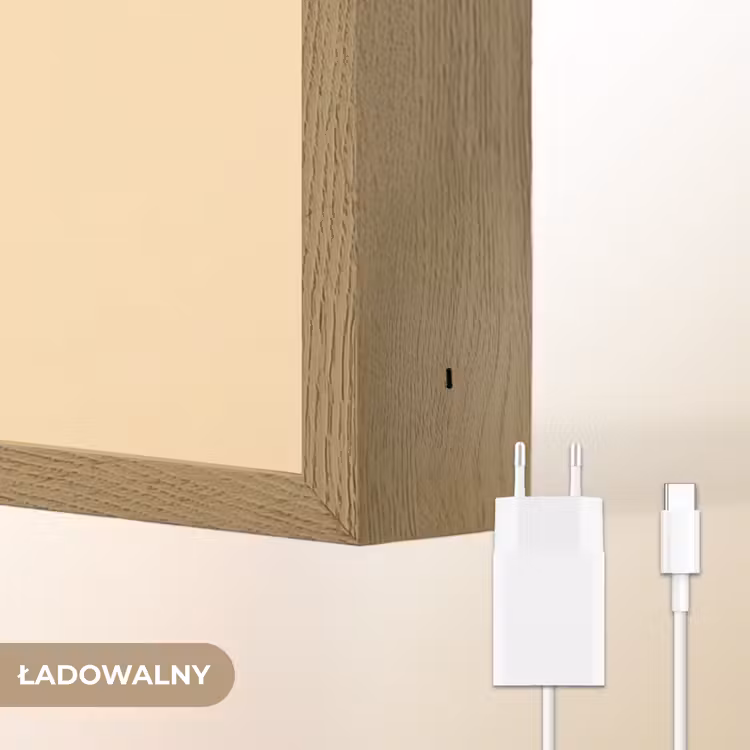 Panda - Beige - Minimalistisch Light Box met batterij (Wandlamp kind) middel -USP_websiteoplaadbaarNL