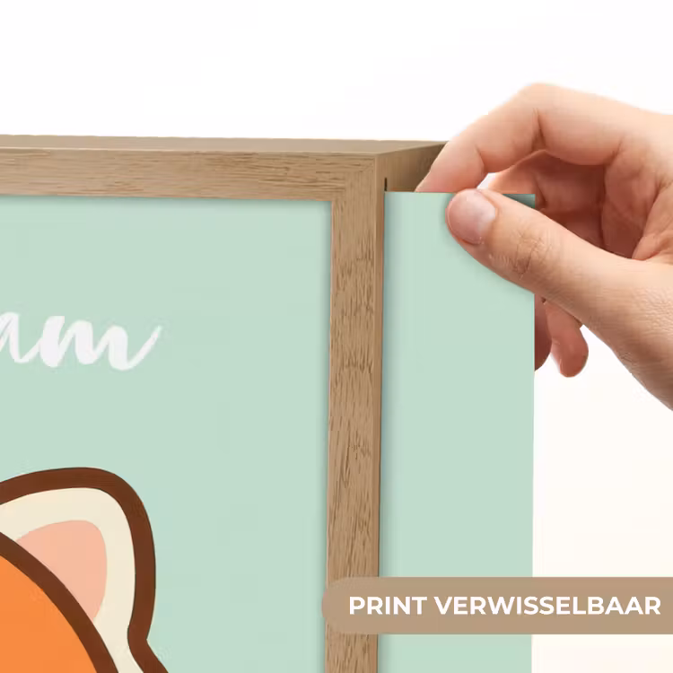 Panda - Groen - Cartoon Light Box met batterij (Wandlamp kind) middel -USP_websiteprintNL
