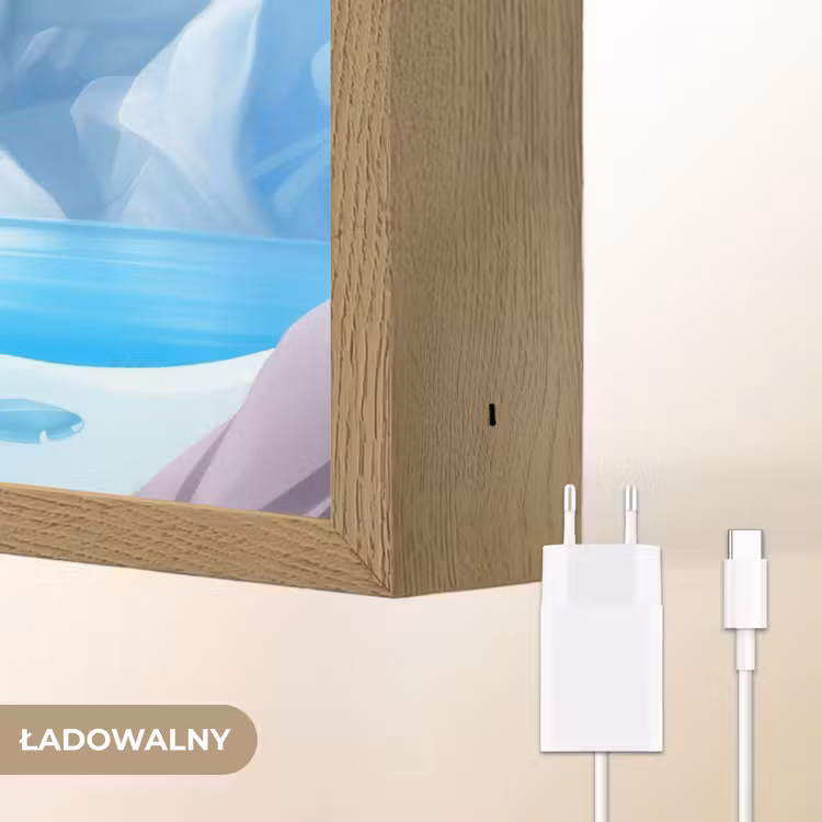 Pinguïn - Meisjes - Pooldieren - Kinderen Light Box met batterij (Wandlamp kind) middel -USP_websiteoplaadbaarNL