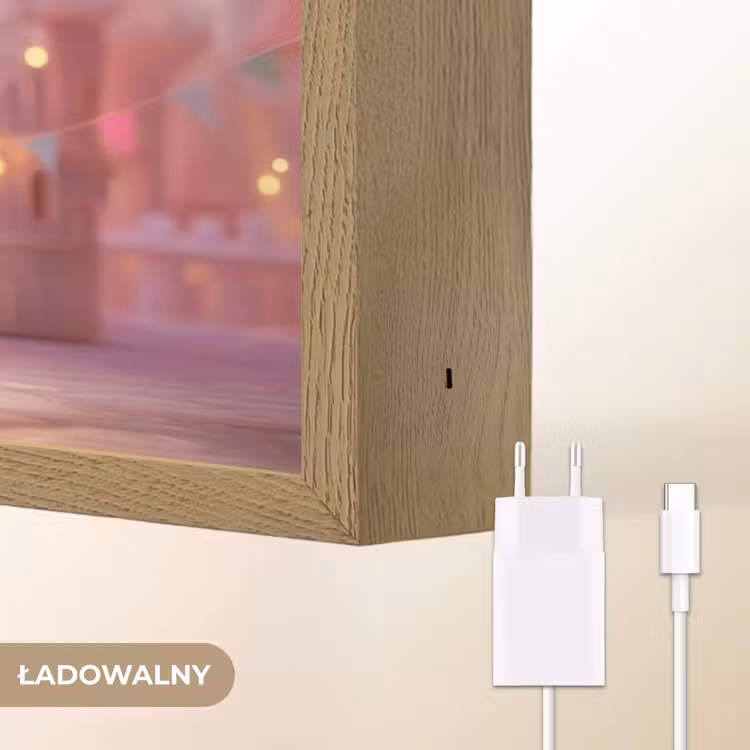 Prinses - Roze - Kasteel Light Box met batterij (Wandlamp kind) middel -USP_websiteoplaadbaarNL