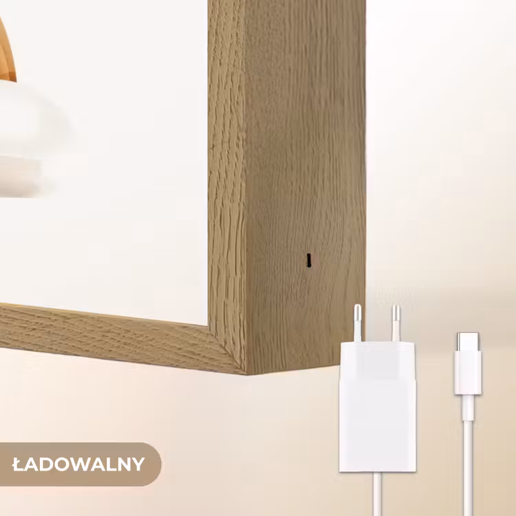 Regenboog - Pastel kleuren Light Box met batterij (Wandlamp kind) middel -USP_websiteoplaadbaarNL