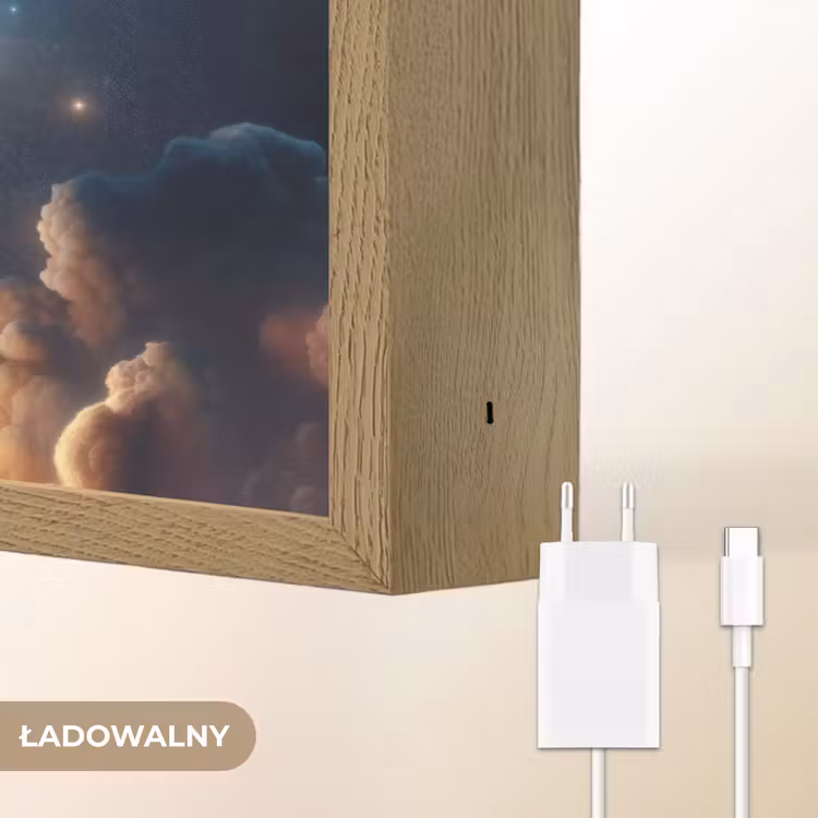 Ruimtevaart - Raket - Space - Sterren Light Box met batterij (Wandlamp kind) middel -USP_websiteoplaadbaarNL