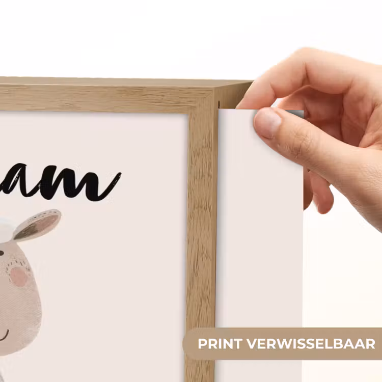 Schaap - Boerderij dier - Dieren Light Box met batterij (Wandlamp kind) middel -USP_websiteprintNL