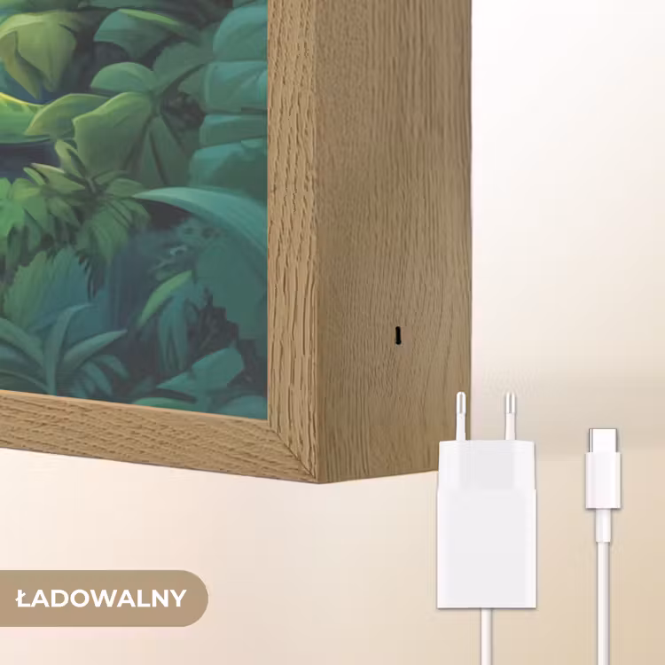 Schildpad - Dino - Jungle - Waterval Light Box met batterij (Wandlamp kind) middel -USP_websiteoplaadbaarNL