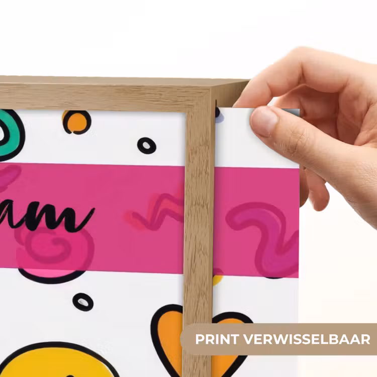 Smileys - Pictogrammen - Kleurrijk Light Box met batterij (Wandlamp kind) middel -USP_websiteprintNL