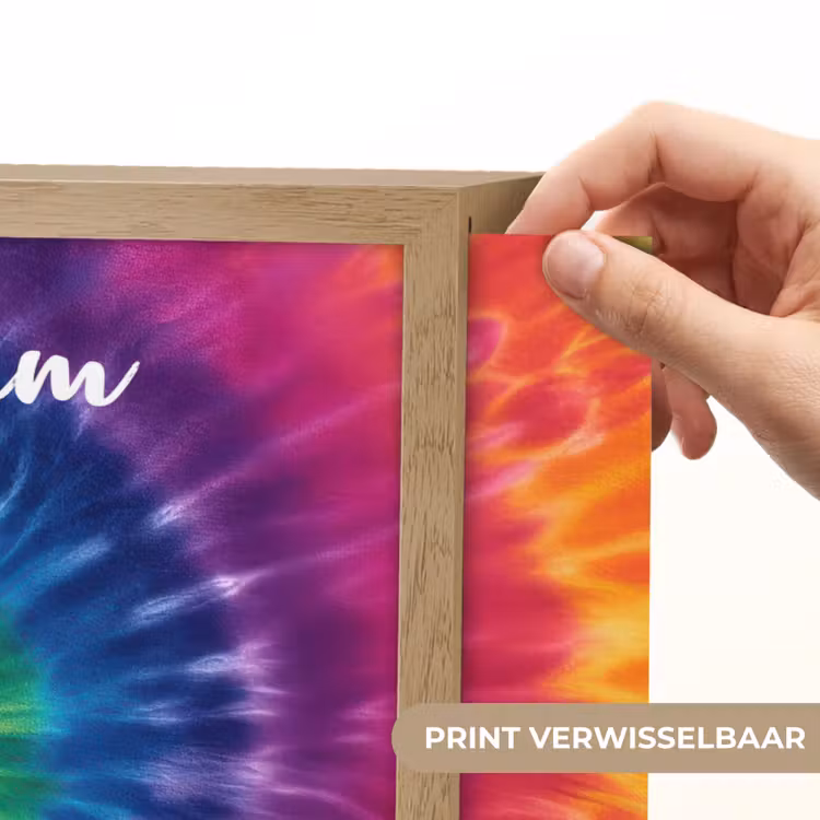 Spiraal - Regenboog - Kleurrijk Light Box met batterij (Wandlamp kind) middel -USP_websiteprintNL