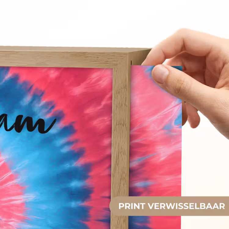 Spiraal - Roze - Blauw Light Box met batterij (Wandlamp kind) middel -USP_websiteprintNL