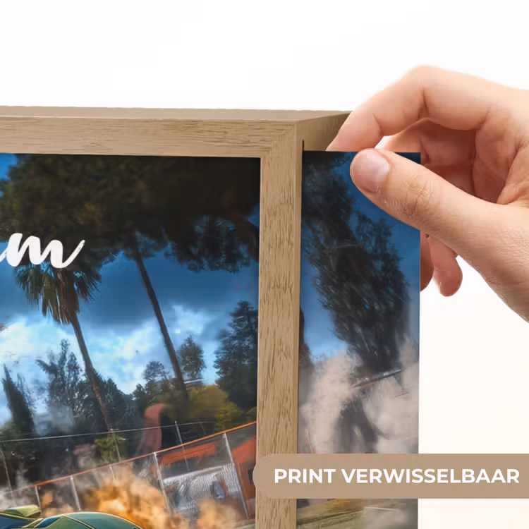 Sportwagen - Groen - Voetbal Light Box met batterij (Wandlamp kind) middel -USP_websiteprintNL