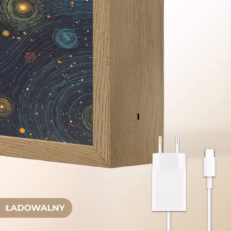 Sterren - Kleurrijk - Lichtgevende kernen Light Box met batterij (Wandlamp kind) middel -USP_websiteoplaadbaarNL