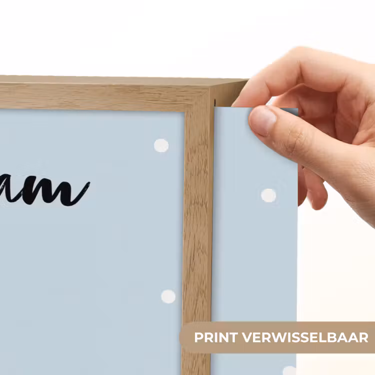 Stippen - Prinses - Kroon - Blond Light Box met batterij (Wandlamp kind) middel -USP_websiteprintNL