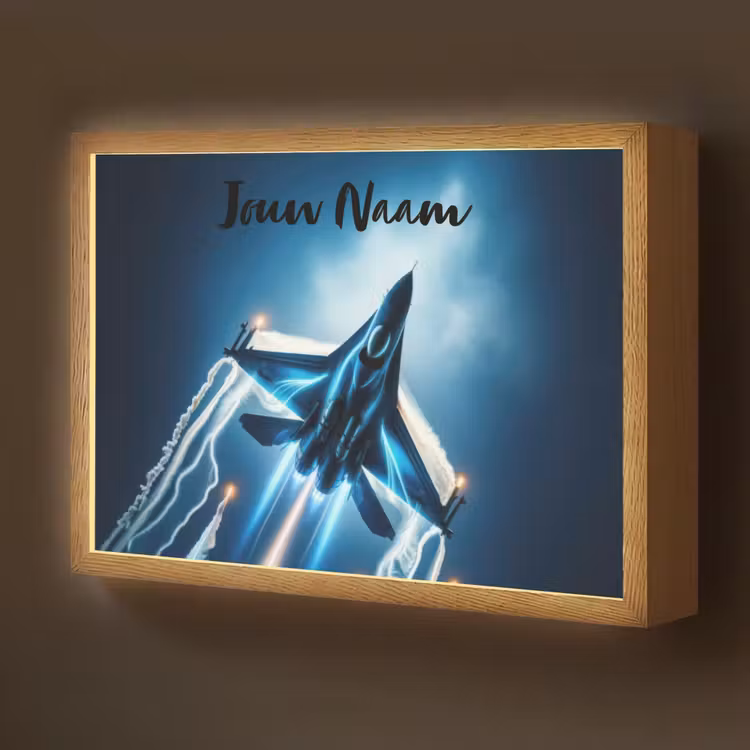 Straaljager - Blauw - Jongens Light Box met batterij (Wandlamp kind) middel -z3d_website