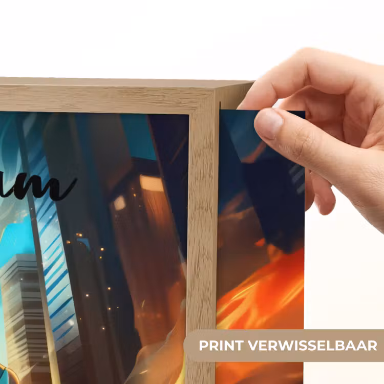 Superhelden - Kinderen - Jongens Light Box met batterij (Wandlamp kind) middel -USP_websiteprintNL