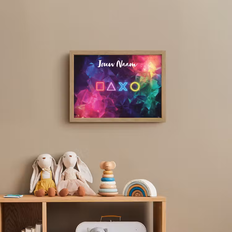 Symbolen - Game - Kleurrijk Light Box met batterij (Wandlamp kind) middel -sfeer2_kind