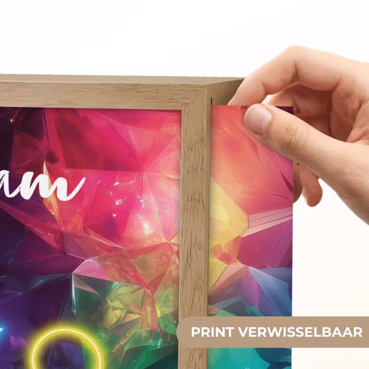 Symbolen - Game - Kleurrijk Light Box met batterij (Wandlamp kind) middel -USP_websiteprintNL
