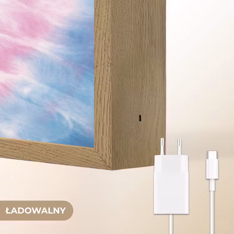 Tie dye - Abstract - Blauw - Roze Light Box met batterij (Wandlamp kind) middel -USP_websiteoplaadbaarNL