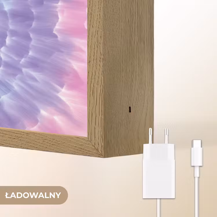 Tie Dye - Klassiek - Pasteltinten Light Box met batterij (Wandlamp kind) middel -USP_websiteoplaadbaarNL