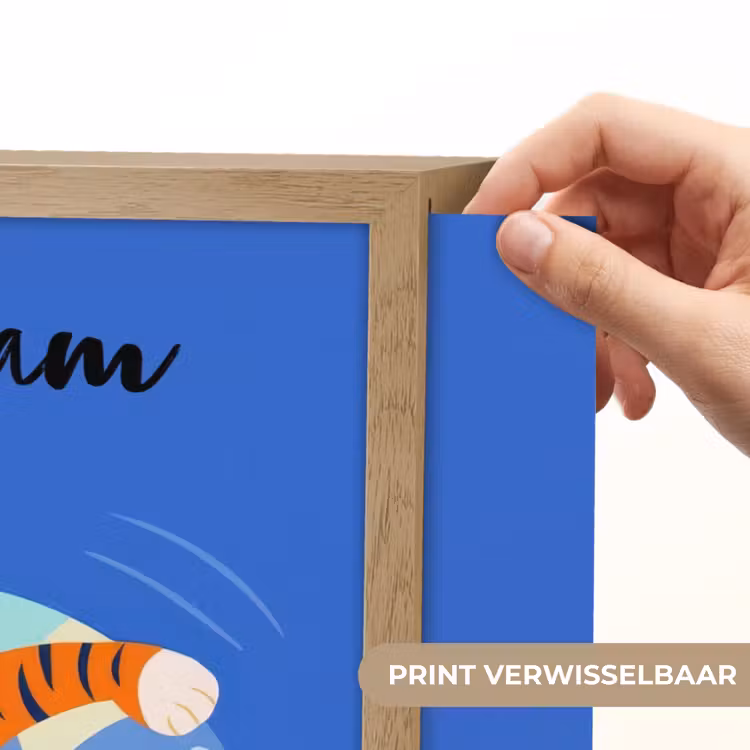 Tijger - Zwemband - Water Light Box met batterij (Wandlamp kind) middel -USP_websiteprintNL