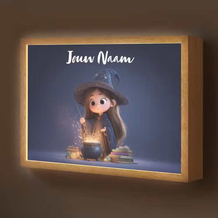 Tovenares - Magisch - Blauw - Toveren Light Box met batterij (Wandlamp kind) middel -z3d_website