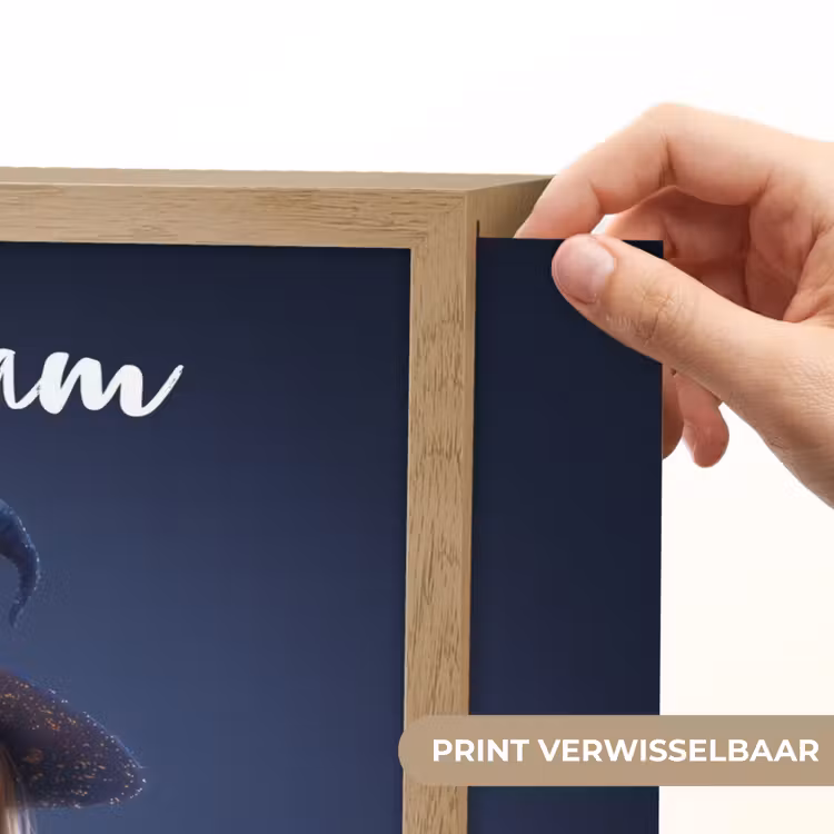 Tovenares - Magisch - Blauw - Toveren Light Box met batterij (Wandlamp kind) middel -USP_websiteprintNL