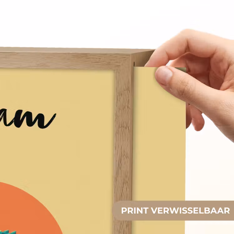 Triceratops - Hoorns - Cirkel - Oranje Light Box met batterij (Wandlamp kind) middel -USP_websiteprintNL