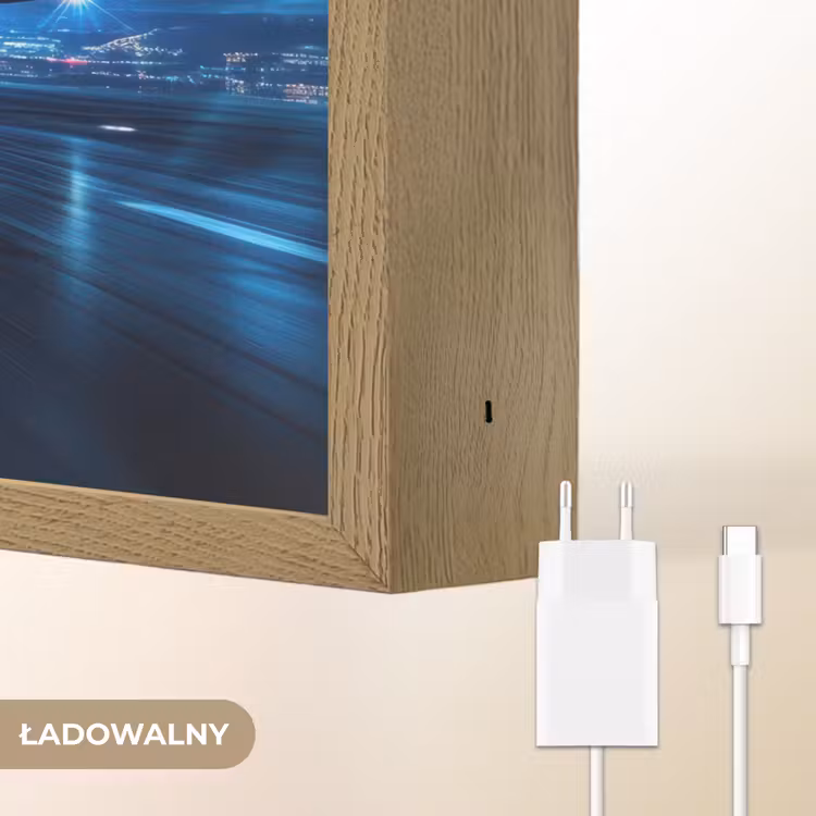Vliegtuig - Blauw - Futuristisch Light Box met batterij (Wandlamp kind) middel -USP_websiteoplaadbaarNL
