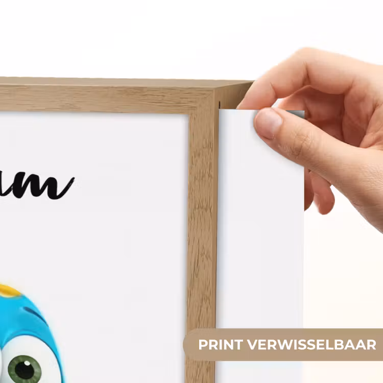 Vliegtuig - Blauw - Kinderen - Jongens Light Box met batterij (Wandlamp kind) middel -USP_websiteprintNL