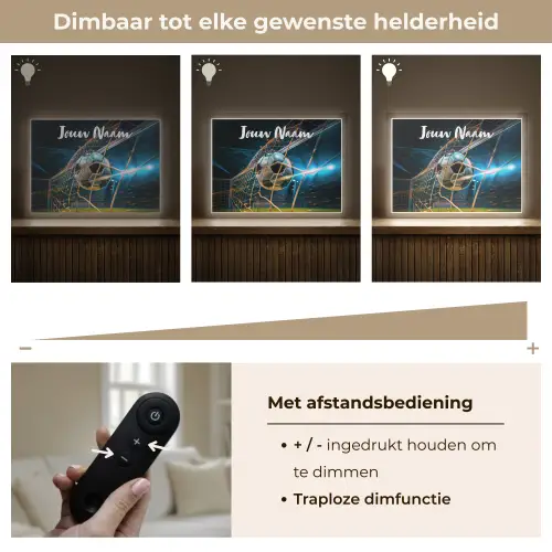 Voetbal - Goal - Sport - Jongens Light Box met batterij (Wandlamp kind) middel -USP_dimbaarNL