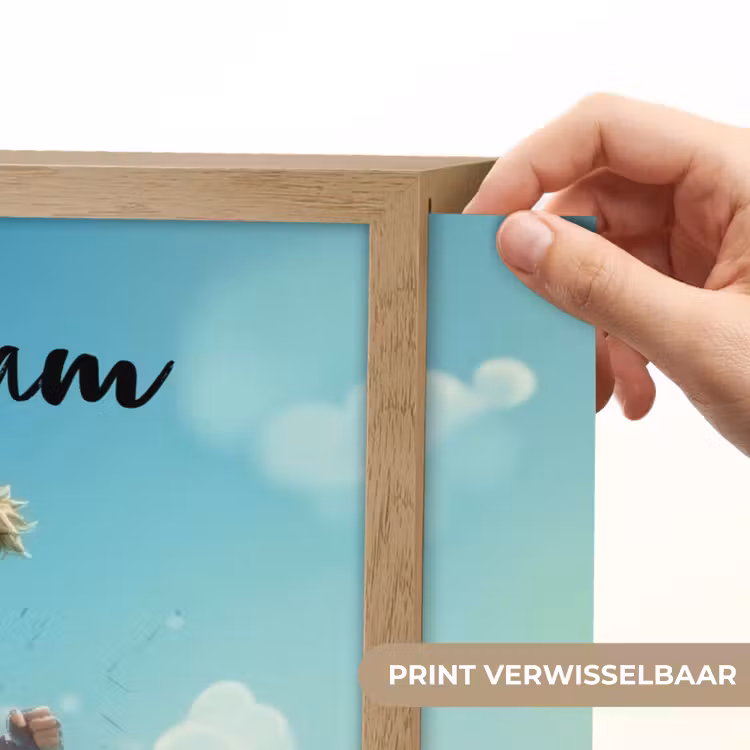 Voetbal - Jongen - Stadion - Elektrisch Light Box met batterij (Wandlamp kind) middel -USP_websiteprintNL