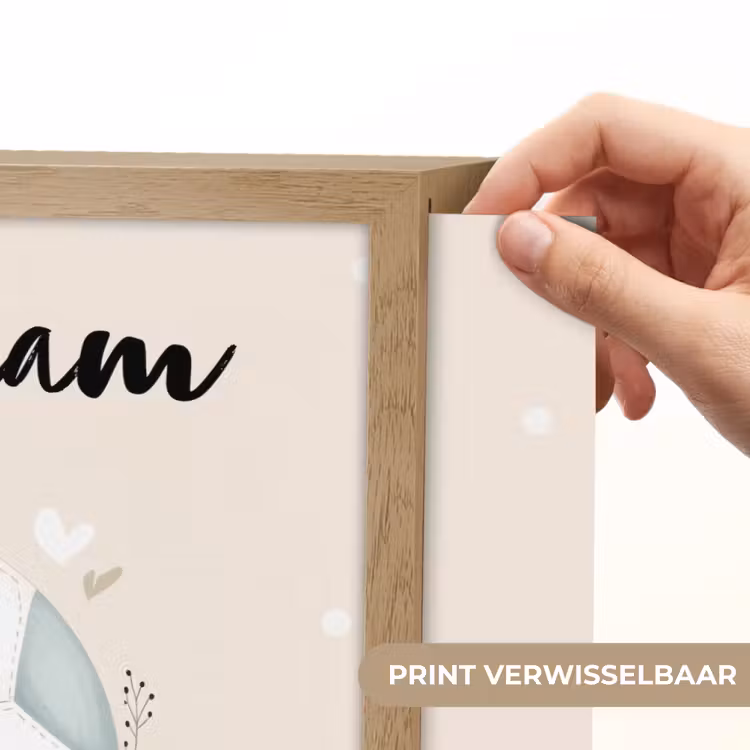 Voetbal - Rond - Pastel - Stippen Light Box met batterij (Wandlamp kind) middel -USP_websiteprintNL