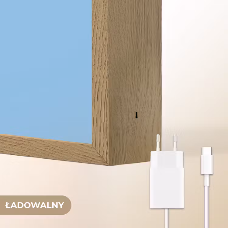 Vogel - Blauw - Gezicht Light Box met batterij (Wandlamp kind) middel -USP_websiteoplaadbaarNL