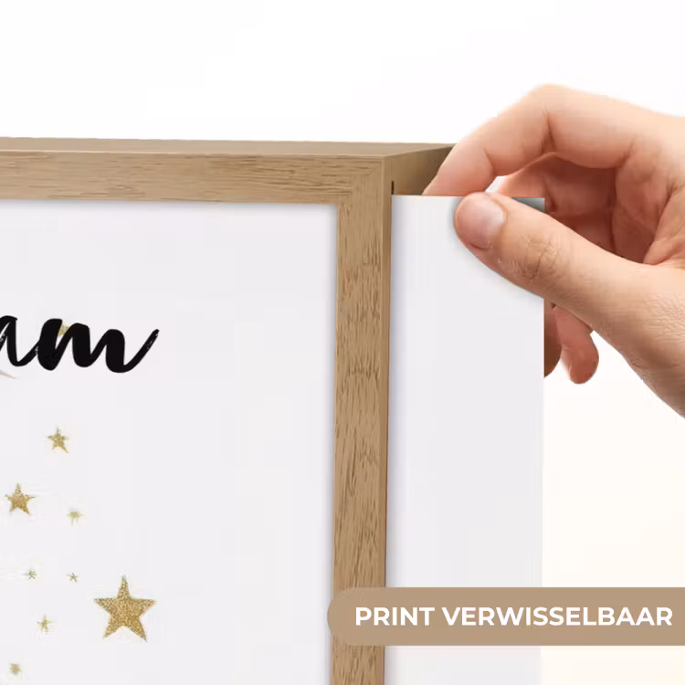 Vos - Wolken - Maan - Sterren Light Box met batterij (Wandlamp kind) middel -USP_websiteprintNL