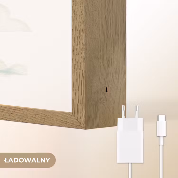 Zon - Wolken - Pastel kleuren Light Box met batterij (Wandlamp kind) middel -USP_websiteoplaadbaarNL