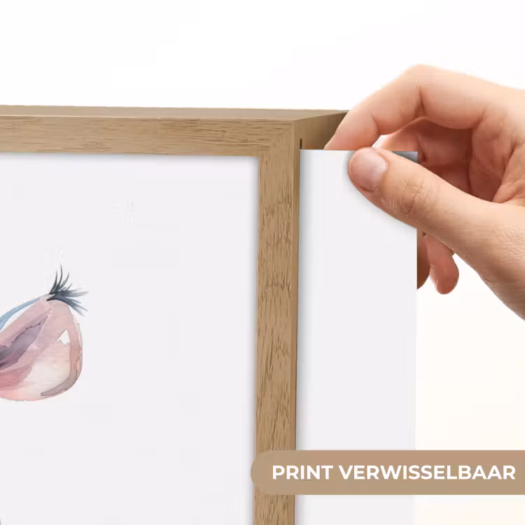 Neushoorn - Baby dier - Dieren Light Box met batterij (Wandlamp kind) middel -USP_websiteprintNL