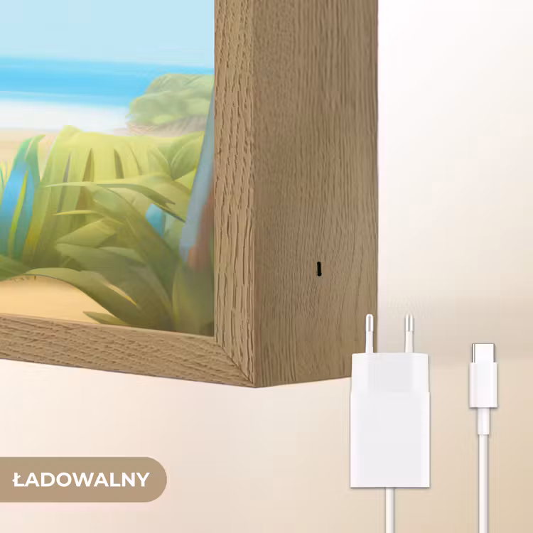 Olifant - Strand - Dieren - Meisjes - Kind Light Box met batterij (Wandlamp kind) middel -USP_websiteoplaadbaarNL