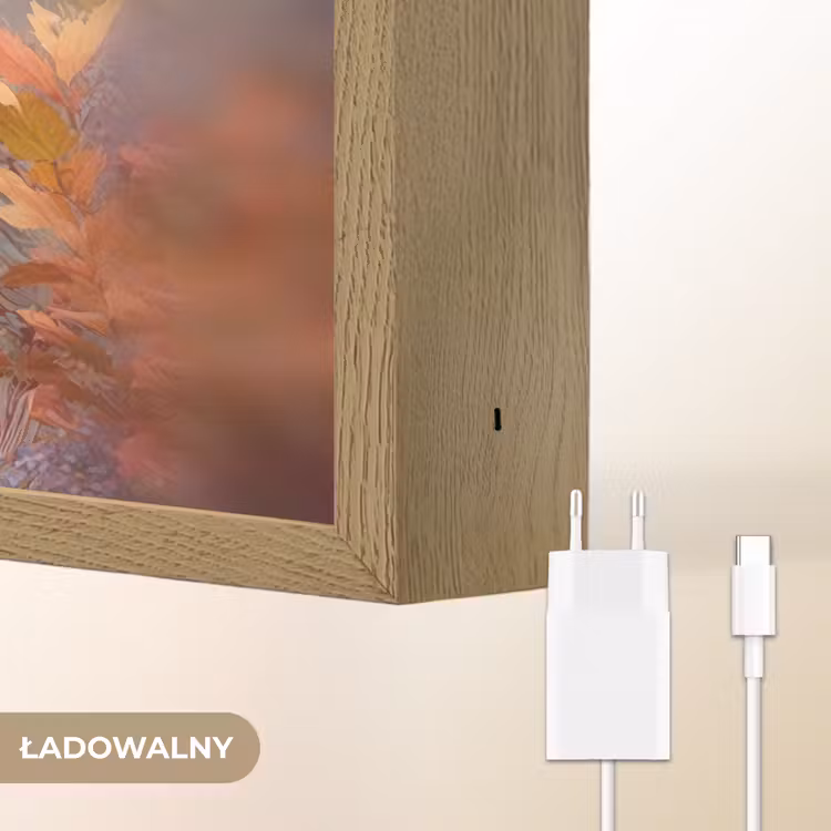 Paard - Bloemen - Natuur - Paars - Dieren Light Box met batterij (Wandlamp kind) middel -USP_websiteoplaadbaarNL
