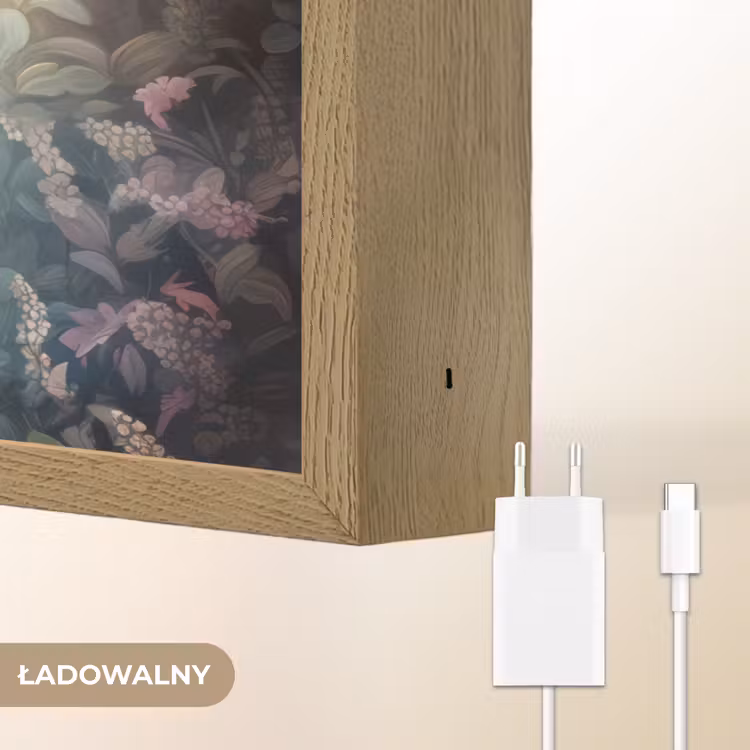 Paard - Bloemen - Vlinders Light Box met batterij (Wandlamp kind) middel -USP_websiteoplaadbaarNL